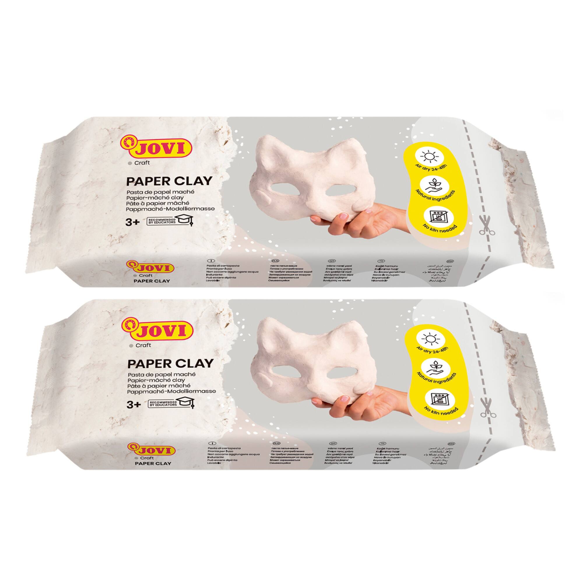 JOVI Paper Modeling 1.5lb Clay Bar, Pack of 2